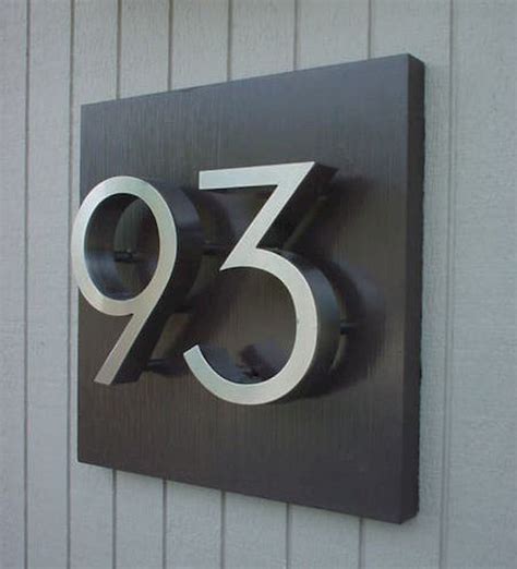 metal numbers for house writtenout|individual written house number.